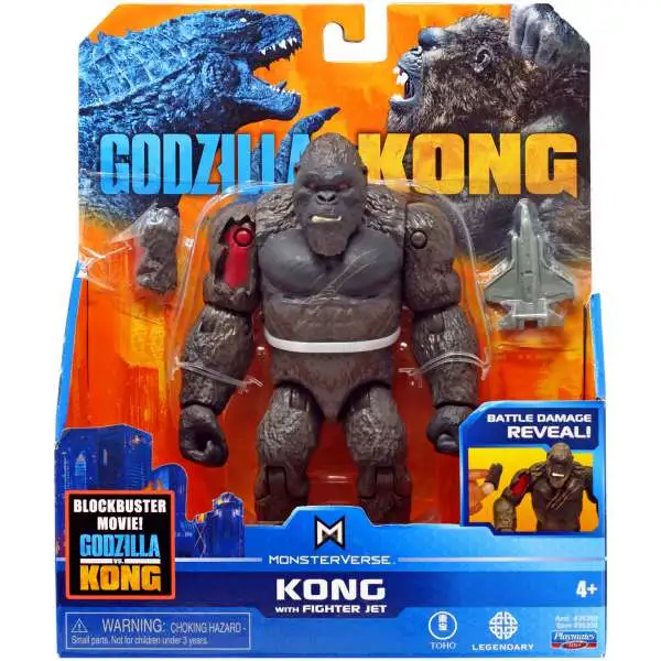 Godzilla Vs Kong Monsterverse Kong Action Figure [with Fighter Jet]