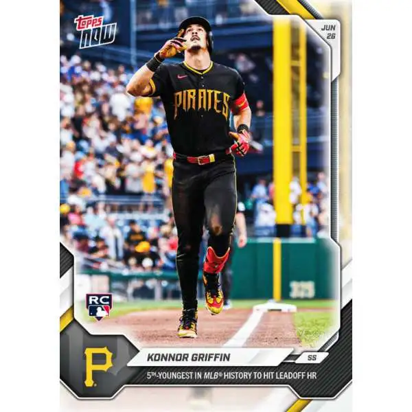 MLB Pittsburgh Pirates 2026 NOW Baseball Konnor Griffin #379 [Rookie, Leadoff HR] (Pre-Order ships August)