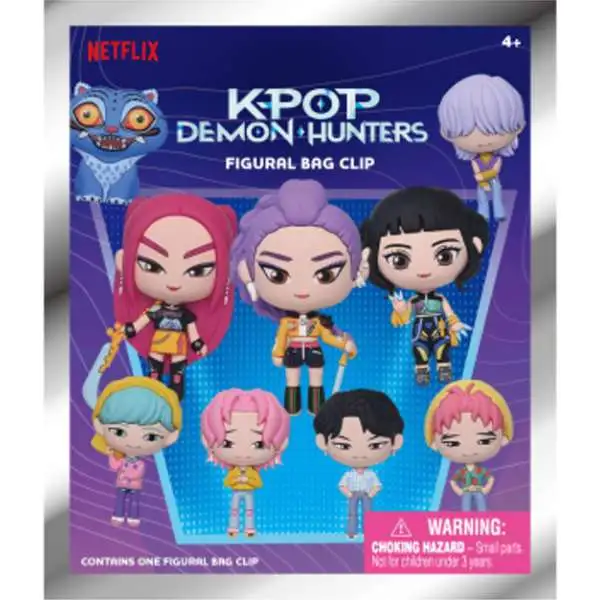 KPop Demon Hunters 3D Figural Foam Bag Clip HUNTR/X Mystery Pack [1 RANDOM Character] (Pre-Order ships July)