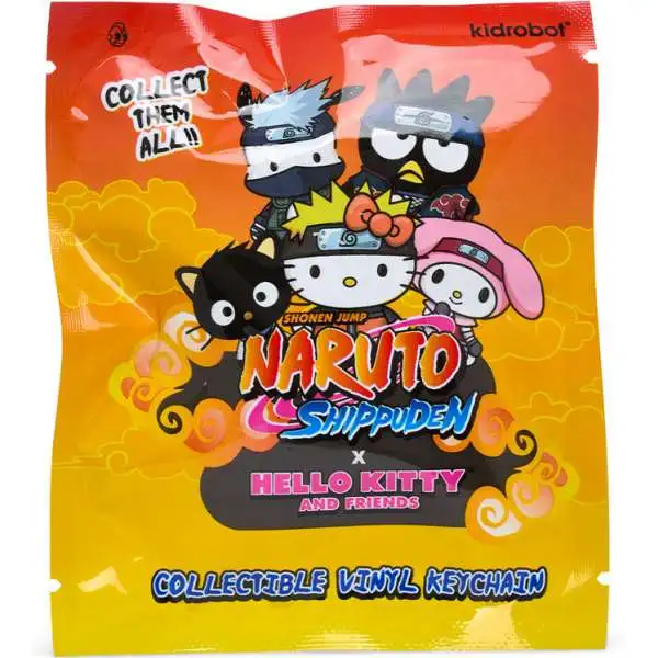 Sanrio Naruto x Hello Kitty Vinyl Keychain Series 1 Mystery Pack [1 RANDOM Figure]