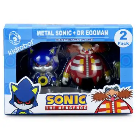 Sonic The Hedgehog Metal Sonic & Dr. Eggman 3-Inch Vinyl Figure 2-Pack