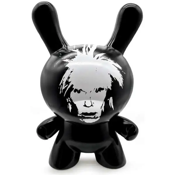 Dunny Andy Warhol Fright Wig Self-Portrait 8-Inch Figure [Monochrome Edition] (Pre-Order ships May)