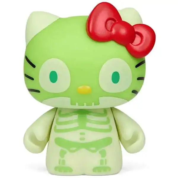 Sanrio Hello Kitty & Friends Halloween Skeleton 3-Inch Vinyl Mini Figure [Glow-in-the-Dark]