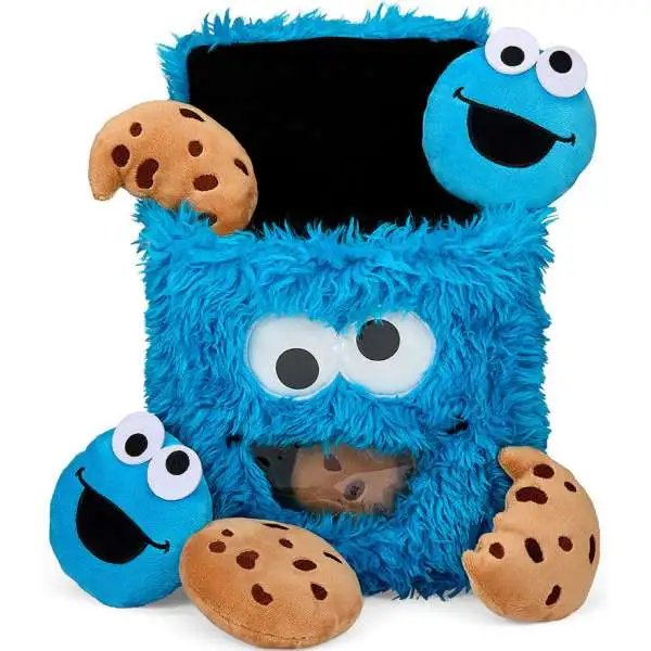 Sesame Street Phunny Cookie Monster Snack Bag 6-Inch Interactive Plush