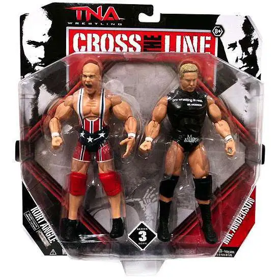 TNA Wrestling Cross the Line Series 3 Kurt Angle & Mr. Anderson Action Figure 2-Pack