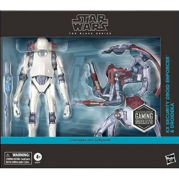 Star Wars: Jedi: Survivor Black Series Gaming Greats KX Security Droid Enforcer & Droideka Exclusive Action Figure 2-Pack
