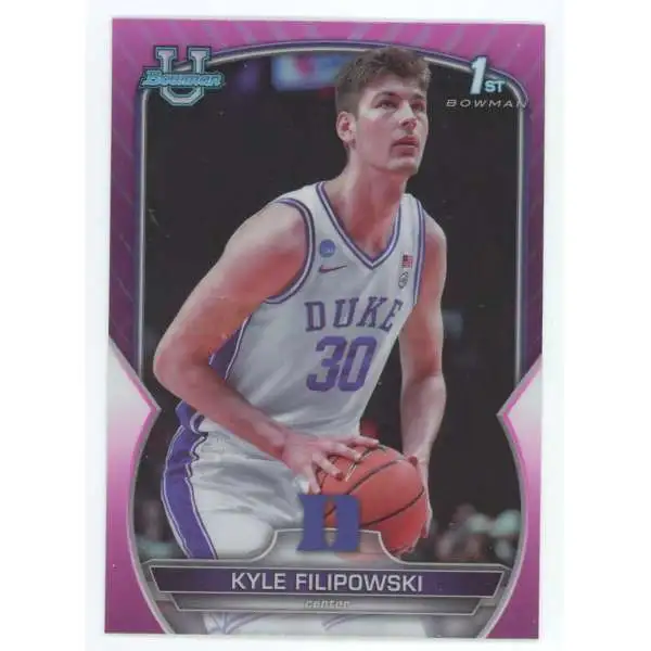 NBA 2023-24 Bowman Chrome U 1st Bowman Pink Refractor Kyle Filipowski #47