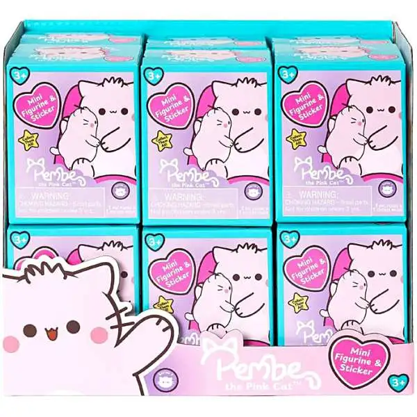 Pembe the Pink Cat Mini Figure 3-Inch Mystery Box [12 Packs] (Pre-Order ships June)