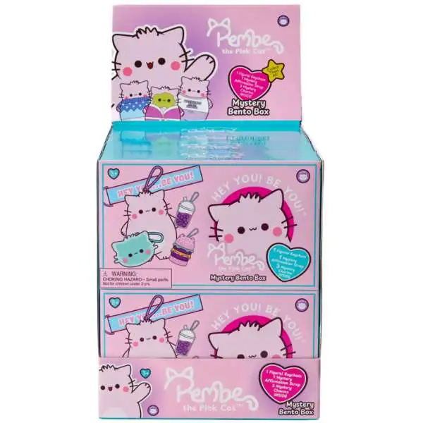 Pembe the Pink Cat Bento Box Keychain Mystery Box [8 Packs]
