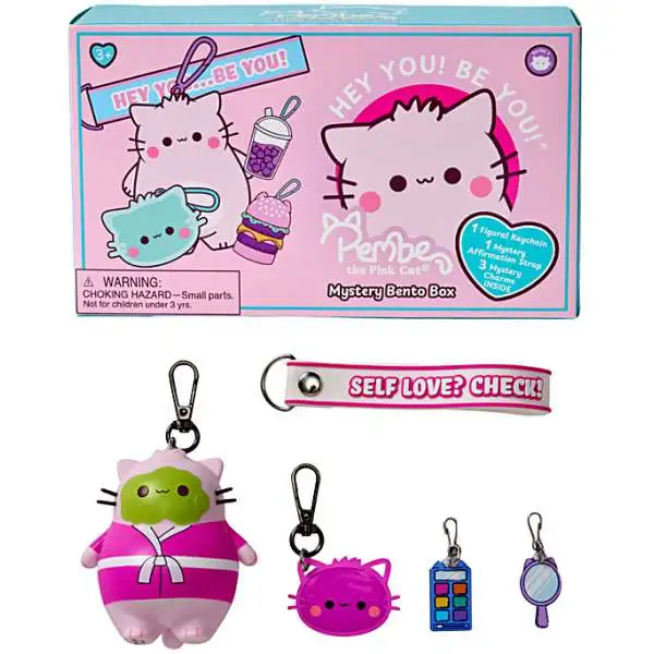 Pembe the Pink Cat Bento Box Mystery Pack [1 RANDOM Keychain Set]