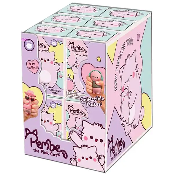 Pembe the Pink Cat Foam Mate 3.5-Inch Mystery Box [12 RANDOM Figures]