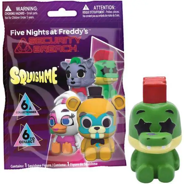 Five Nights at Freddy's Squishme Security Breach Mystery Pack [1 RANDOM Foam Figure]