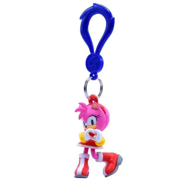 Sonic The Hedgehog Backpack Hangers Amy Rose 3.0-Inch Keychain [Loose]