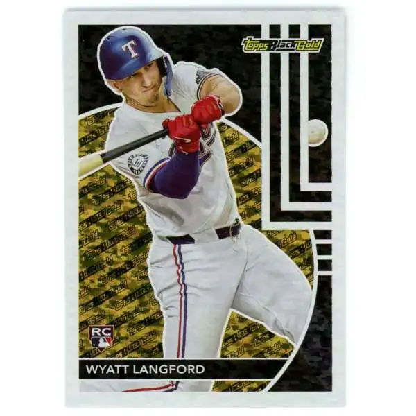 MLB Topps 2024 Update Series Baseball Black Gold Wyatt Langford BG-10 [Rookie]