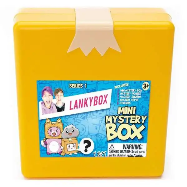 LankyBox Series 1 MINI Mystery Box [2 Figures, 1 Squishy, 3 Stickers, 1 Pop-It & Mini Mystery Box]