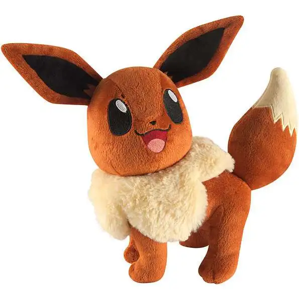 Pokemon Eevee 10-Inch Large Plush [Looking Up, Smiling]