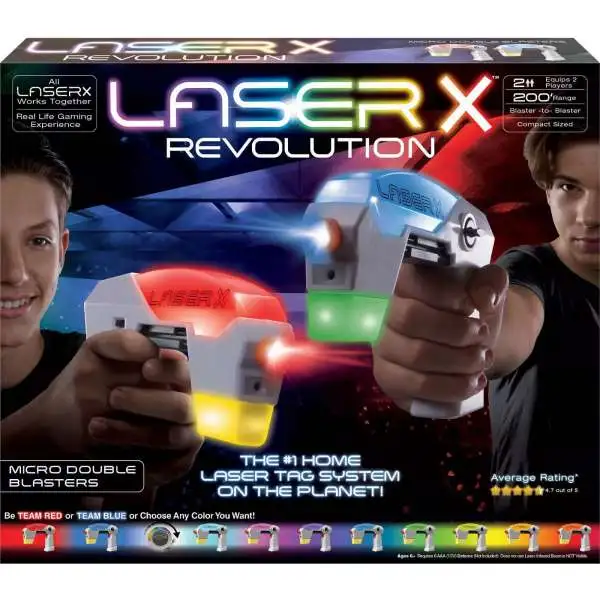 Laser X Revolution Laser Tag System Micro Double Blasters Exclusive 2-Player Set