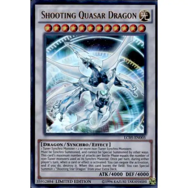 YuGiOh YuGiOh 5D's Legendary Collection 5 Ultra Rare Shooting Quasar Dragon LC05-EN005