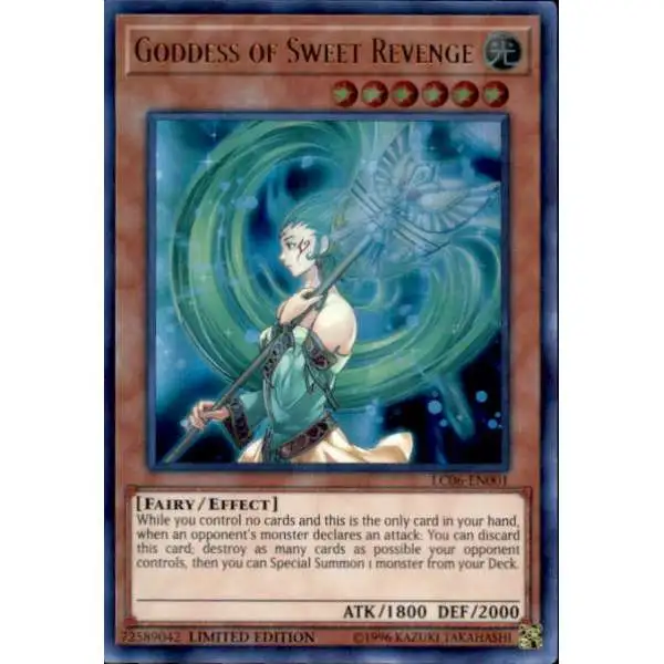 YuGiOh Trading Card Game Kaiba Legendary Collection Ultra Rare Goddess of Sweet Revenge LC06-EN001