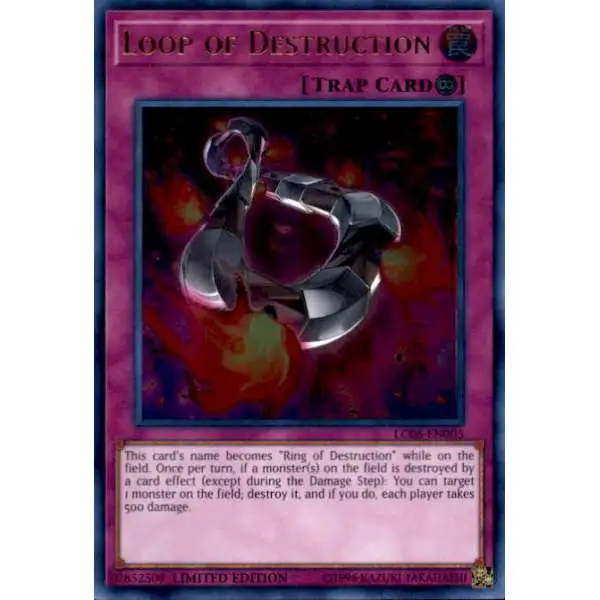 YuGiOh Trading Card Game Kaiba Legendary Collection Ultra Rare Loop of Destruction LC06-EN005