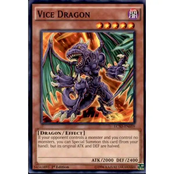 YuGiOh YuGiOh 5D's Legendary Collection Mega Pack Common Vice Dragon LC5D-EN059