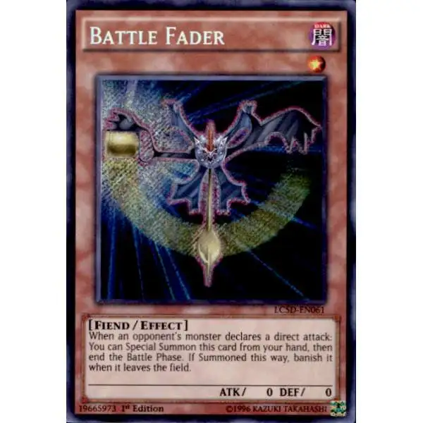 YuGiOh YuGiOh 5D's Legendary Collection Mega Pack Secret Rare Battle Fader LC5D-EN061