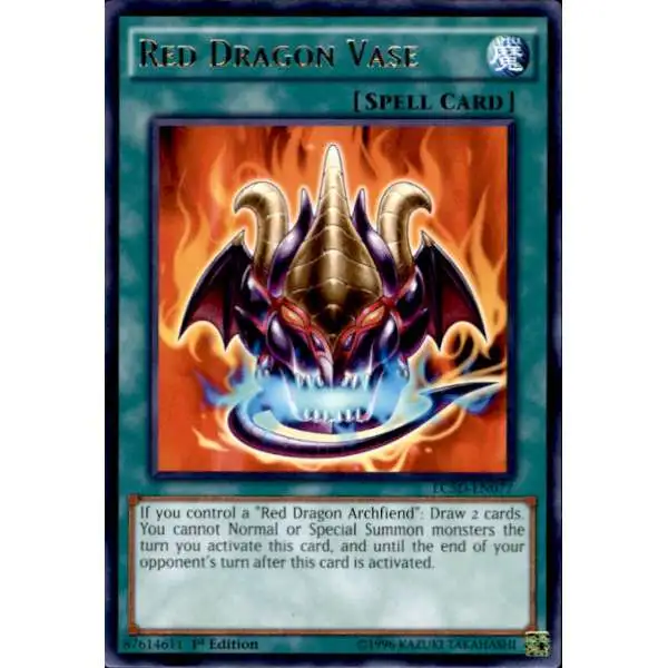 YuGiOh YuGiOh 5D's Legendary Collection Mega Pack Rare Red Dragon Vase LC5D-EN077