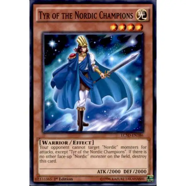 YuGiOh YuGiOh 5D's Legendary Collection Mega Pack Common Tyr of the Nordic Champions LC5D-EN186