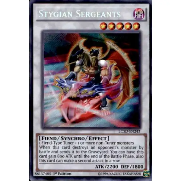 YuGiOh YuGiOh 5D's Legendary Collection Mega Pack Secret Rare Stygian Sergeants LC5D-EN243