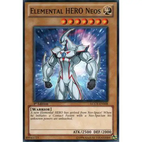 YuGiOh GX Trading Card Game Legendary Collection 2 Common Elemental HERO Neos LCGX-EN008