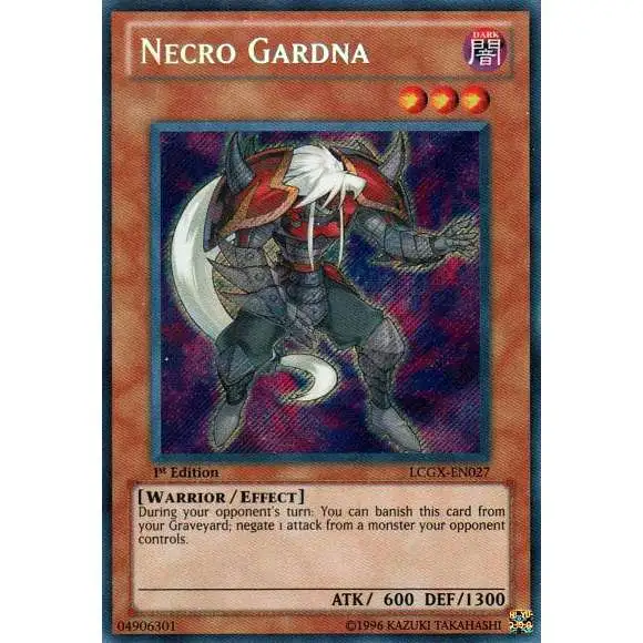 YuGiOh GX Trading Card Game Legendary Collection 2 Secret Rare Necro Gardna LCGX-EN027