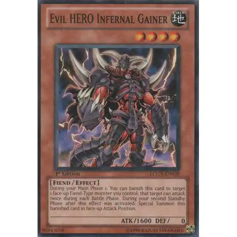 YuGiOh GX Trading Card Game Legendary Collection 2 Common Evil HERO Infernal Gainer LCGX-EN030