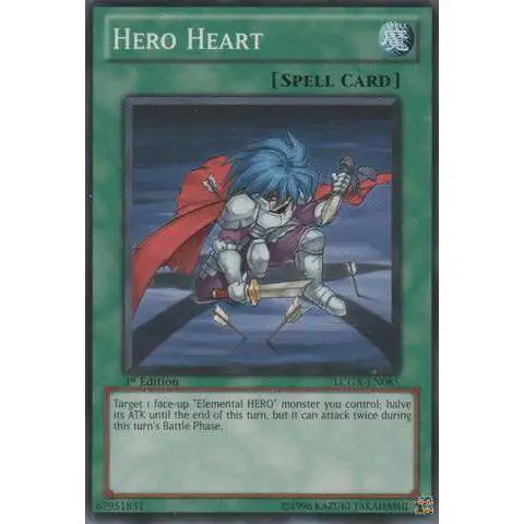 YuGiOh GX Trading Card Game Legendary Collection 2 Common Hero Heart LCGX-EN085