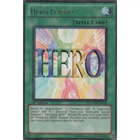 YuGiOh GX Trading Card Game Legendary Collection 2 Rare Hero Flash!! LCGX-EN092