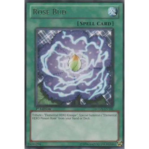 YuGiOh GX Trading Card Game Legendary Collection 2 Rare Rose Bud LCGX-EN105