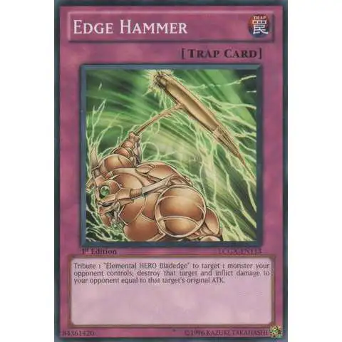 YuGiOh GX Trading Card Game Legendary Collection 2 Common Edge Hammer LCGX-EN113