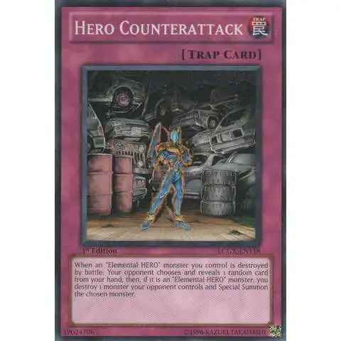 YuGiOh GX Trading Card Game Legendary Collection 2 Common Hero Counterattack LCGX-EN118
