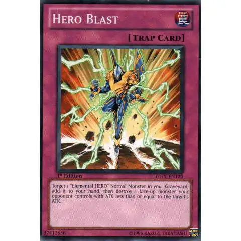 YuGiOh GX Trading Card Game Legendary Collection 2 Common Hero Blast LCGX-EN120