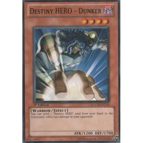 YuGiOh GX Trading Card Game Legendary Collection 2 Common Destiny HERO - Dunker LCGX-EN135