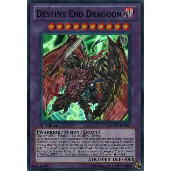 YuGiOh GX Trading Card Game Legendary Collection 2 Super Rare Destiny End Dragoon LCGX-EN140