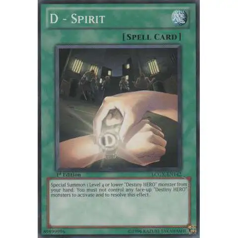 YuGiOh GX Trading Card Game Legendary Collection 2 Common D - Spirit LCGX-EN142