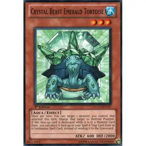 YuGiOh GX Trading Card Game Legendary Collection 2 Common Crystal Beast Emerald Tortoise LCGX-EN157