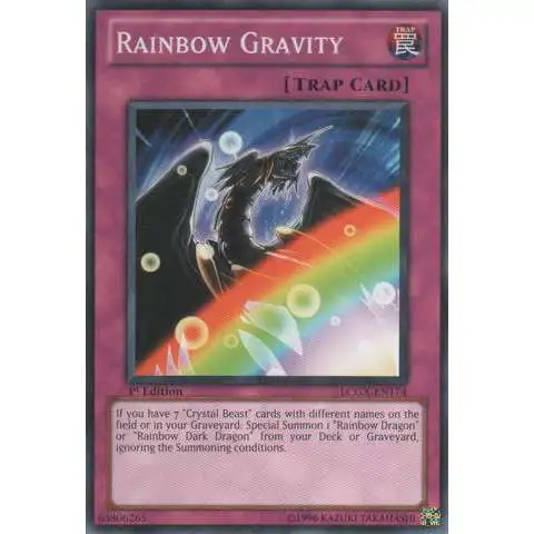 YuGiOh GX Trading Card Game Legendary Collection 2 Common Rainbow Gravity LCGX-EN174