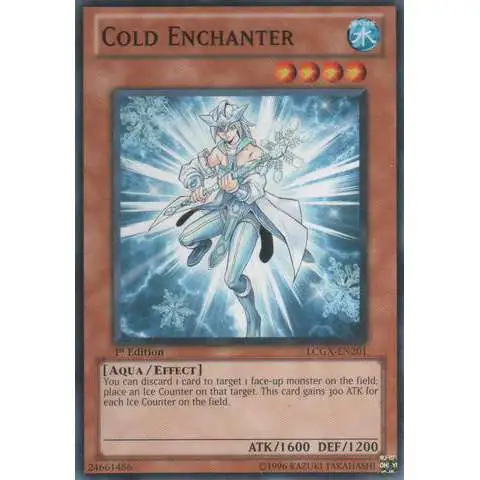 YuGiOh GX Trading Card Game Legendary Collection 2 Common Cold Enchanter LCGX-EN201