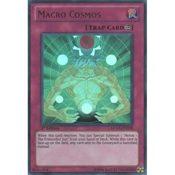 YuGiOh GX Trading Card Game Legendary Collection 2 Ultra Rare Macro Cosmos LCGX-EN218