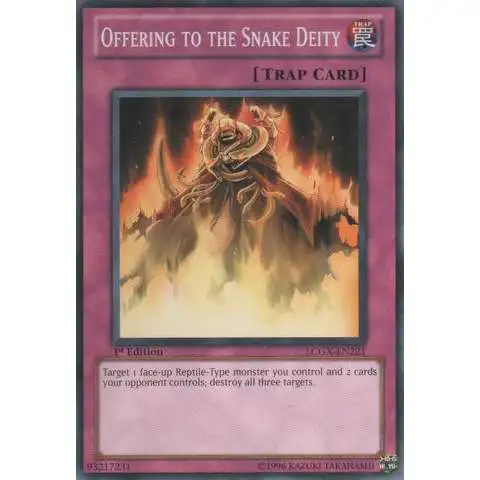 YuGiOh GX Trading Card Game Legendary Collection 2 Common Offering to the Snake Deity LCGX-EN221