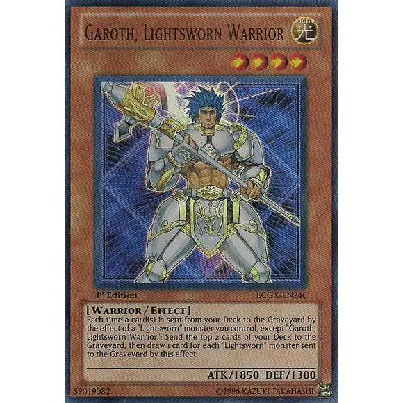 YuGiOh GX Trading Card Game Legendary Collection 2 Ultra Rare Garoth, Lightsworn Warrior LCGX-EN246