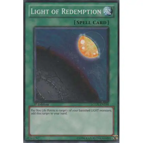 YuGiOh GX Trading Card Game Legendary Collection 2 Common Light of Redemption LCGX-EN258