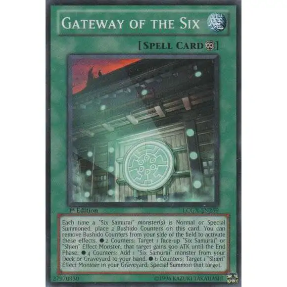 YuGiOh GX Trading Card Game Legendary Collection 2 Common Gateway of the Six LCGX-EN259