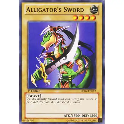 YuGiOh Trading Card Game Legendary Collection 4: Joey's World Common Alligator's Sword LCJW-EN012